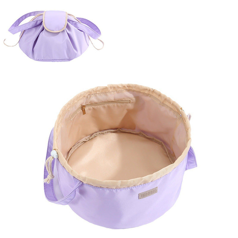Barrel Drawstring Makeup Bag Large Capacity Women's Cosmetic Bag Toiletries Organizer Pouch | Koalakits36