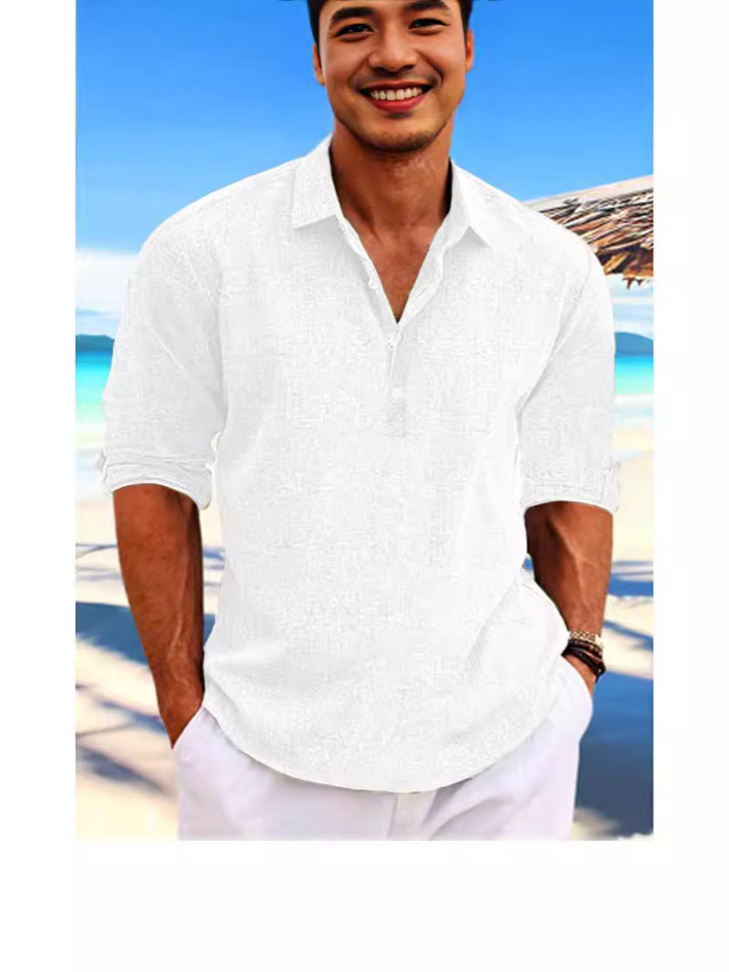 Hemp Shirt Men - Casual Cotton Shirt | Koalakits36