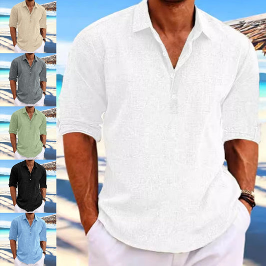 Hemp Shirt Men - Casual Cotton Shirt | Koalakits36