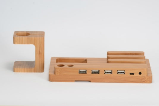 Compatible with Apple , Bamboo, wood and Mobile Apple watch bracket charging wooden bracket