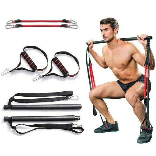 Home Gym Workout Equipment Perfect Stretched Fusion Exercise Bar And Bands