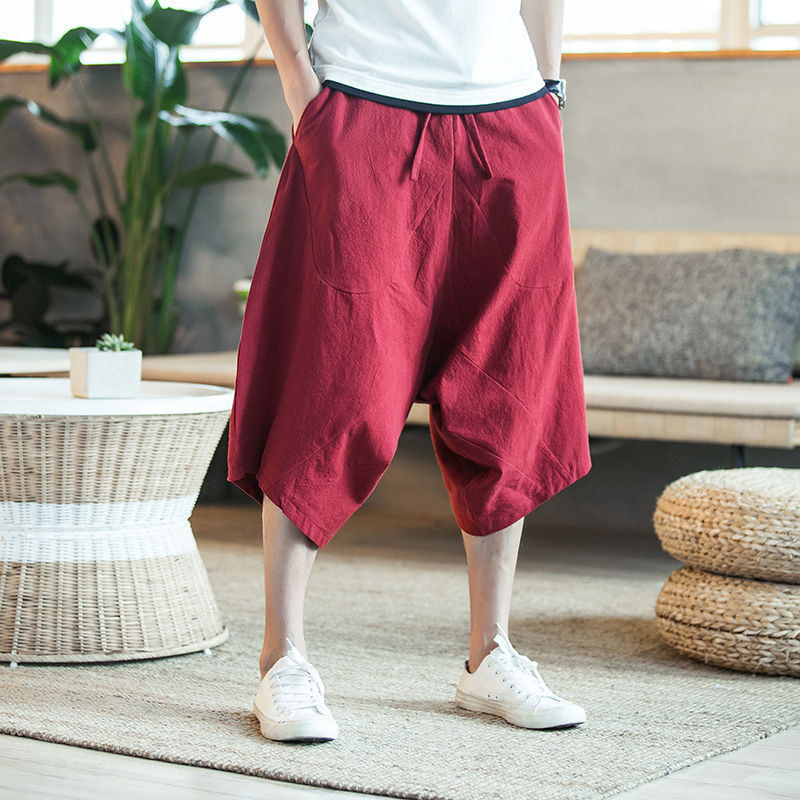 Plus Size Linen Pants - Wide Leg Cropped Pants | Koalakits36
