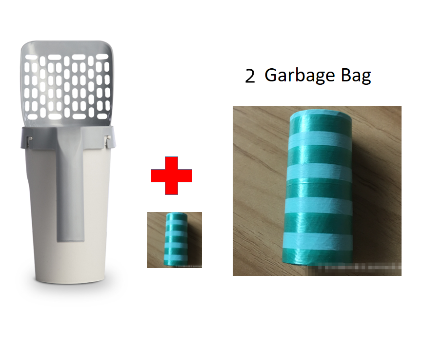 Storage Box Integrated Lazy Cat Litter Shovel