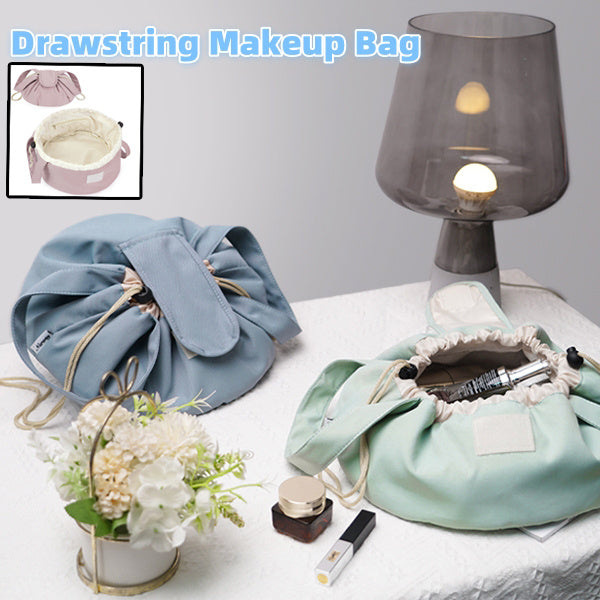 Barrel Drawstring Makeup Bag Large Capacity Women's Cosmetic Bag Toiletries Organizer Pouch | Koalakits36