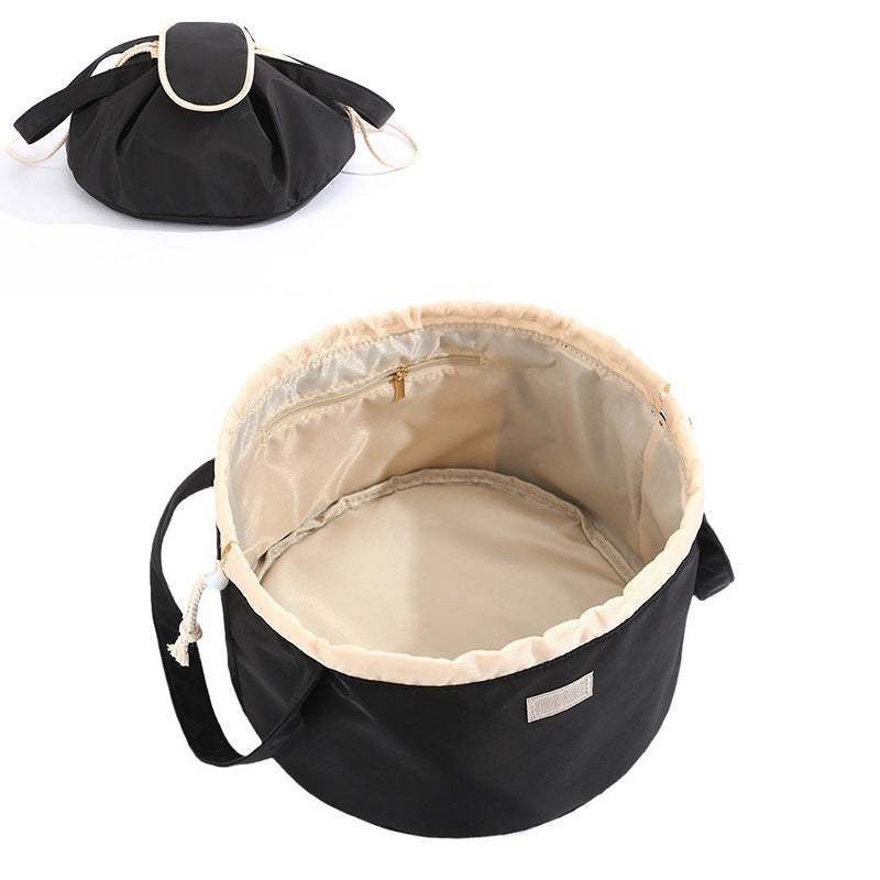 Barrel Drawstring Makeup Bag Large Capacity Women's Cosmetic Bag Toiletries Organizer Pouch | Koalakits36