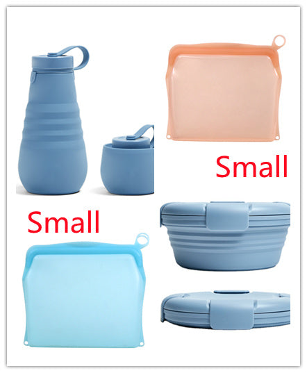 Portable Self-sealing Storage Bag for kitchen food