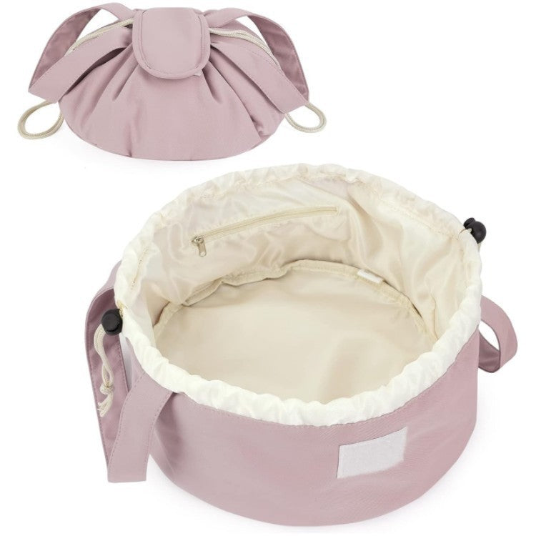 Barrel Drawstring Makeup Bag Large Capacity Women's Cosmetic Bag Toiletries Organizer Pouch | Koalakits36