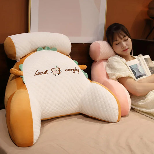 Sofa Fluffy Cushion Luncheon Pillow Triangle | Reading Pillow  | Koalakits36