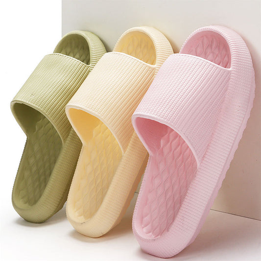 Summer EVA Slippers Solid Color Rhombus Stripe Anti-slip Slippers for Women | Koalakits36