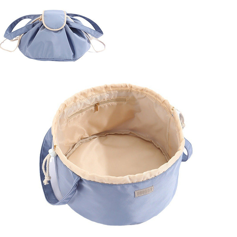 Barrel Drawstring Makeup Bag Large Capacity Women's Cosmetic Bag Toiletries Organizer Pouch | Koalakits36