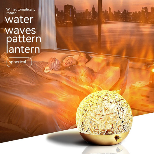 New Water Ripple Projector Night Light Crystal Mood