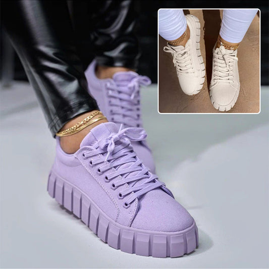 Canvas Platform Sneakers – Women's Shoes | Koalakits36