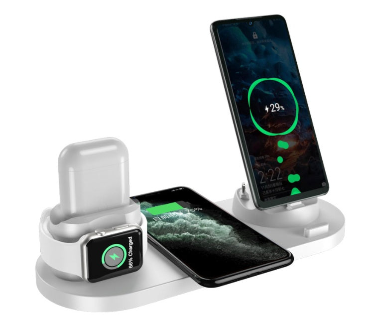 Phone Fast Charging Pad For Phone Watch 6 In 1 Charging Dock Station
