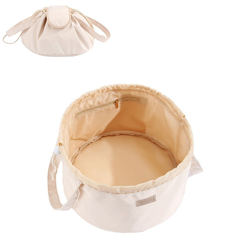 Barrel Drawstring Makeup Bag Large Capacity Women's Cosmetic Bag Toiletries Organizer Pouch | Koalakits36