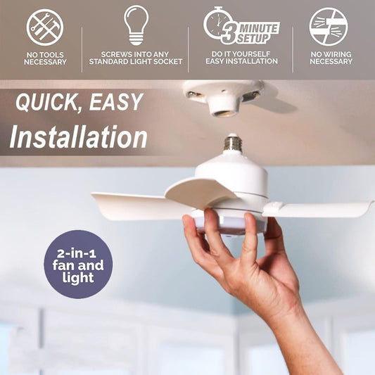 Remote Control Integrated LED Fan Light Koalakits36