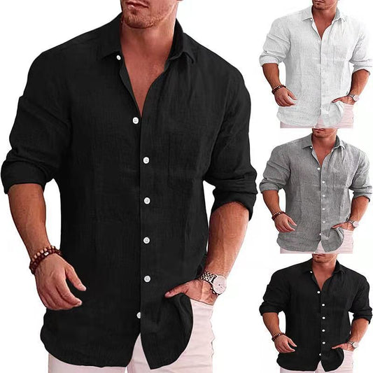 Loose Fit Linen Shirt for Men | Koalakits36