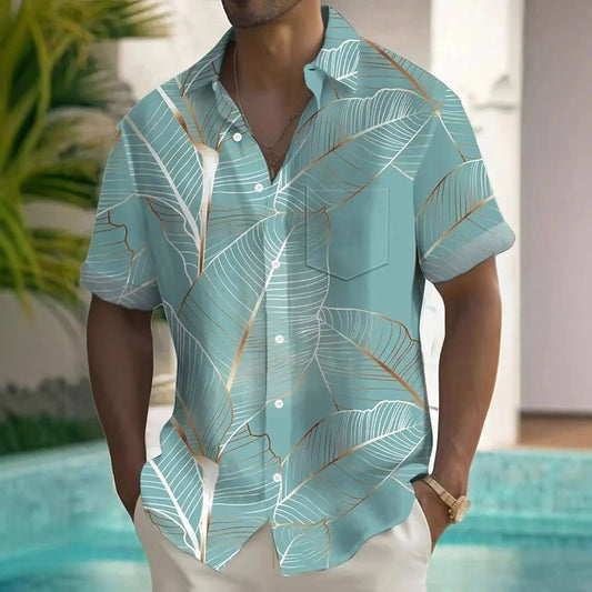 Men's 3D Printed Short-sleeved Shirt | Koalakits36