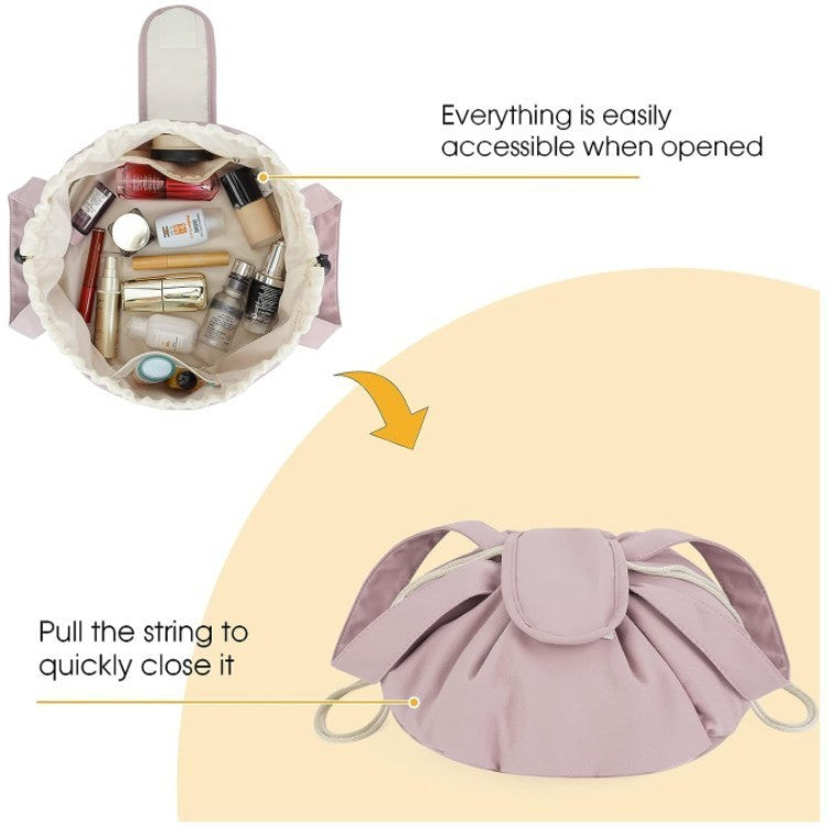 Barrel Drawstring Makeup Bag Large Capacity Women's Cosmetic Bag Toiletries Organizer Pouch | Koalakits36