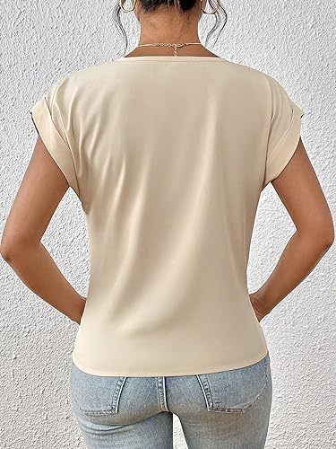 Short-sleeve T-shirt Summer Casual Irregular Knot Top