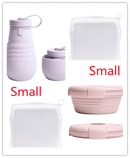 Portable Self-sealing Storage Bag for kitchen food