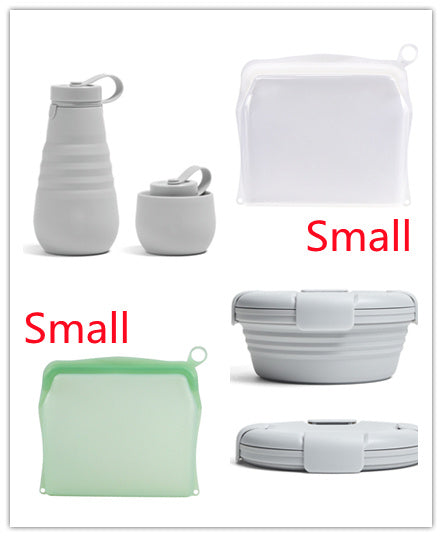 Portable Self-sealing Storage Bag for kitchen food
