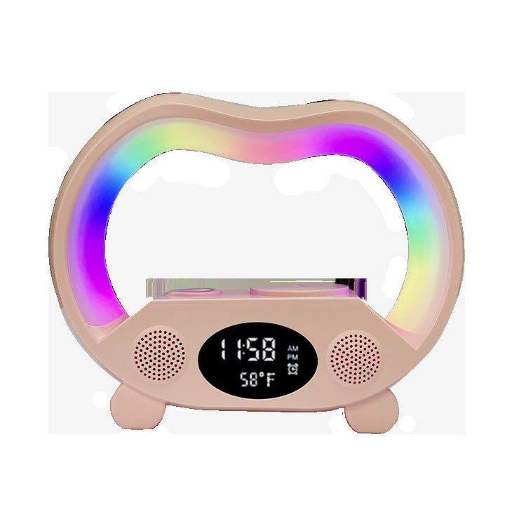 New 6 In 1 Smart Remote Control Bluetooth-compatible Ambience Intelligent LED Table Lamp Multi-function Wireless Charger