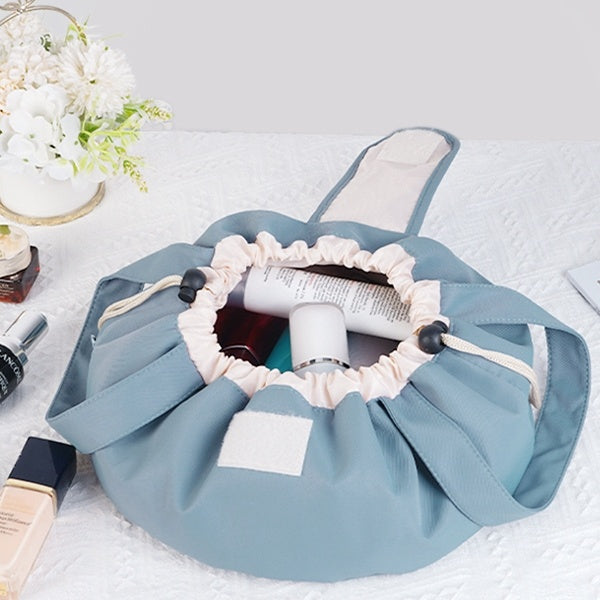 Barrel Drawstring Makeup Bag Large Capacity Women's Cosmetic Bag Toiletries Organizer Pouch | Koalakits36
