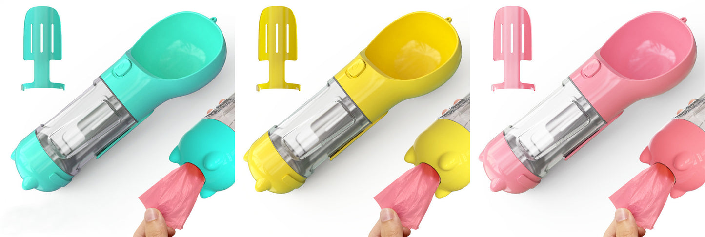Portable Pet Outdoor Travel 3 In 1 Dog Water Bottle | Koalakits36