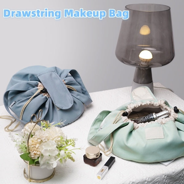 Barrel Drawstring Makeup Bag Large Capacity Women's Cosmetic Bag Toiletries Organizer Pouch | Koalakits36