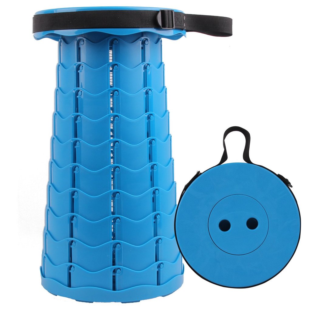 New Rainbow Folding Stool Outdoor Telescopic Stool Portable Light
