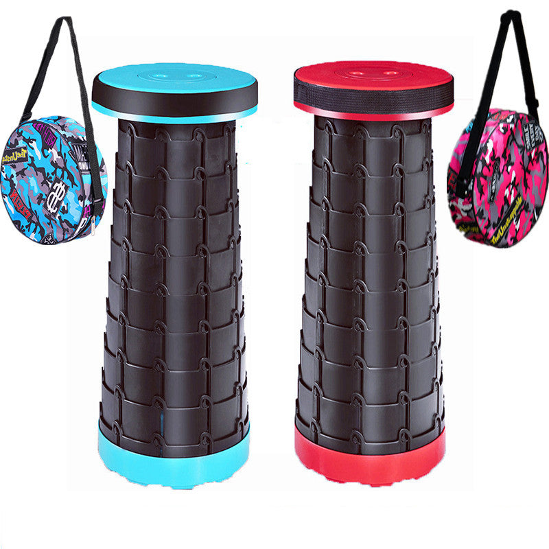 New Rainbow Folding Stool Outdoor Telescopic Stool Portable Light