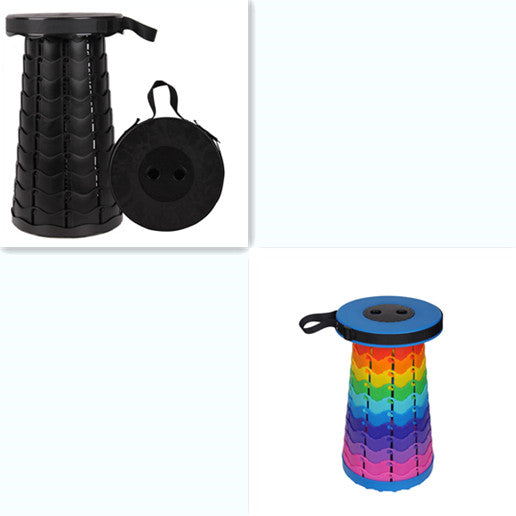 New Rainbow Folding Stool Outdoor Telescopic Stool Portable Light
