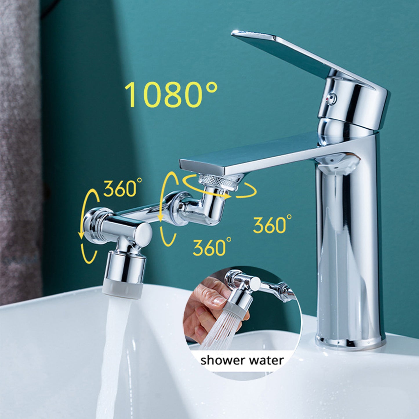 Multifunction Faucet Extender Universal Swivel Faucet Aerator - Universal 1080 Faucet Aerator | Koalakits36