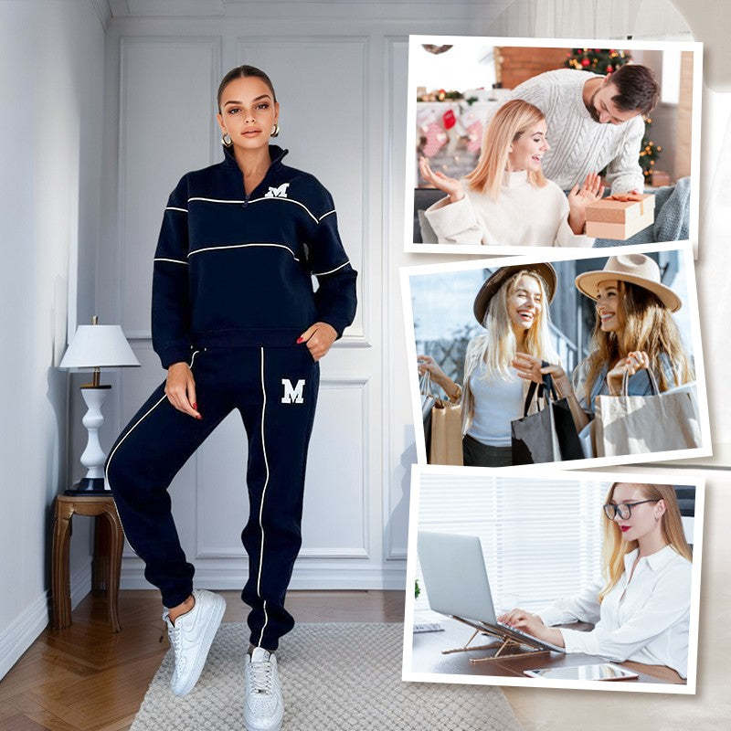 Womens 2 Piece Outfits Lounge Hoodless Pullover Sweatshirt Sweatsuit Sets Sweatshirt Baggy Fashion Sweatpants