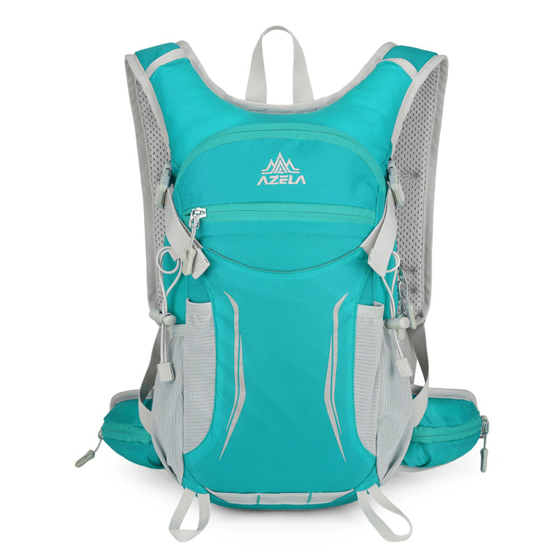 AZELA Lightweight Hydration Backpack, Breathable Mesh Outdoor Sports Backpack With Multiple Compartments