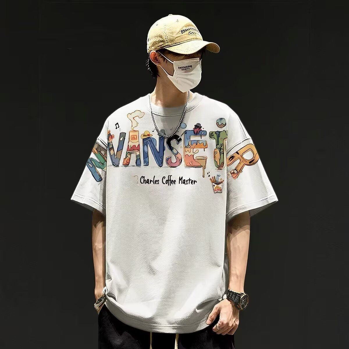 Mens Loose Fitting Casual Top