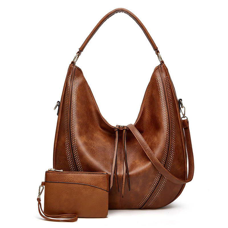 Retro Large Capacity Tote Shoulder Bag Tassel Hollow One-shoulder Casual Big Bag | Koalakits36
