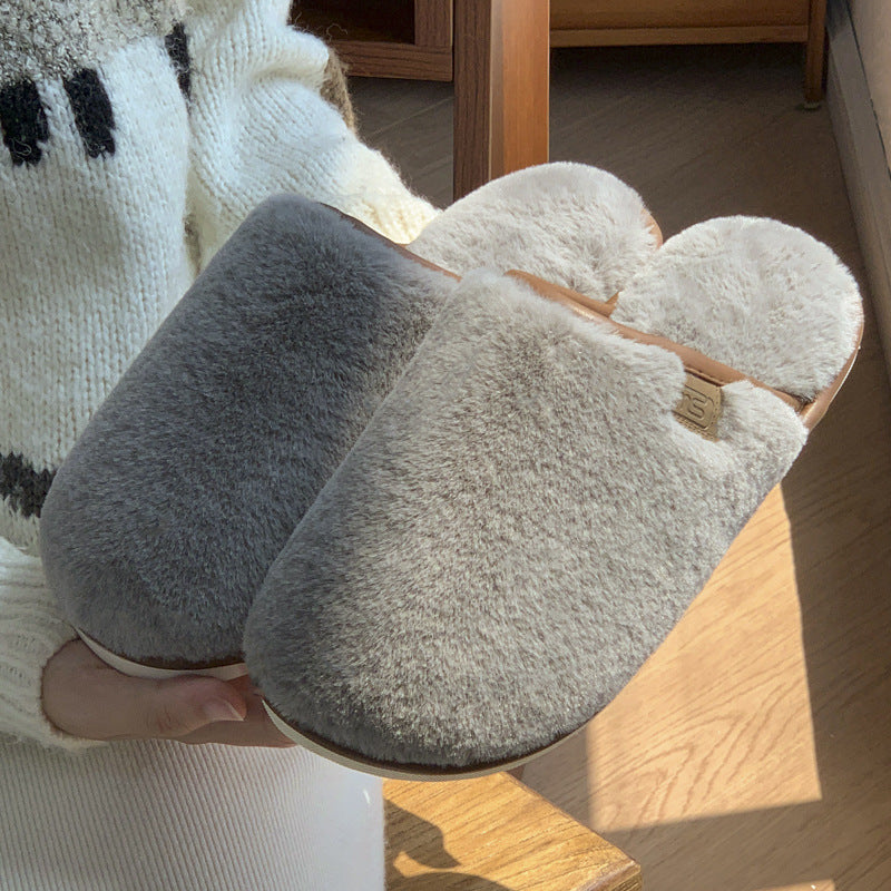 Winter Plush Non-slip Slippers: Cozy Comfort for Your Home
