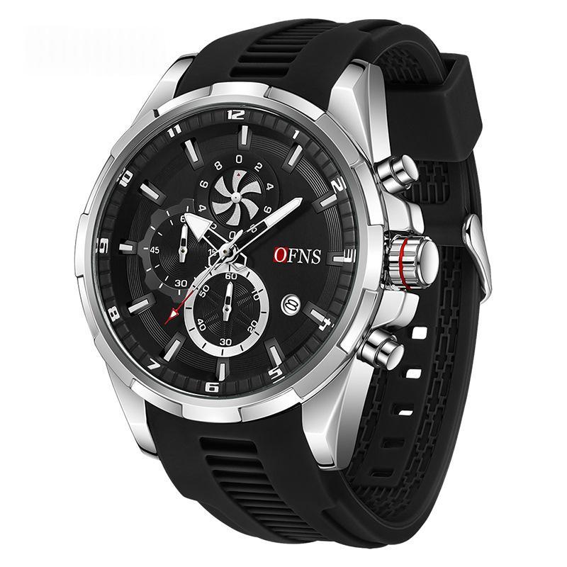 Men’s Quartz Chronograph Watch – Sleek Three-Hand Style