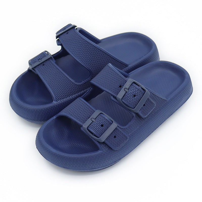 Platform Slippers Women's Summer Buckle Home Shoes Outdoor Wear | Koalakits36