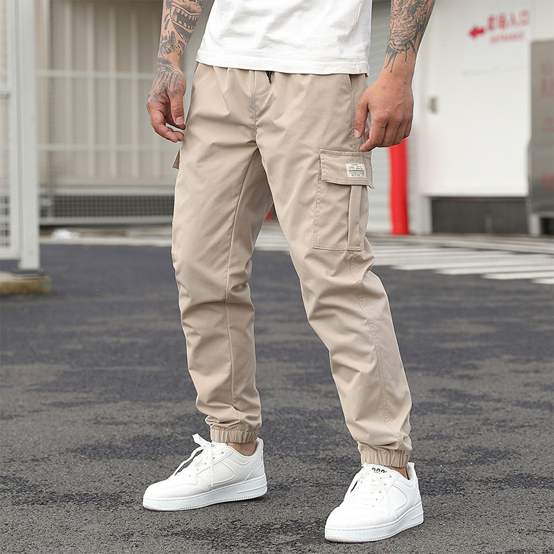 Men's Casual Overalls – Loose Cropped Pants | Koalakits36