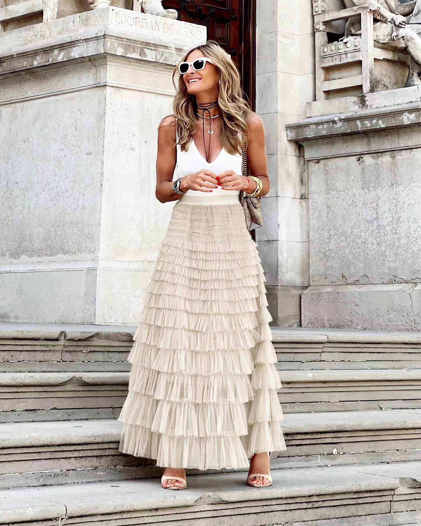 Layered Ruffles Cake Skirt Summer Fashion Koalakits36