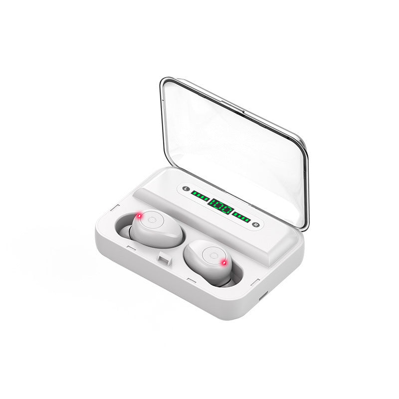 Bluetooth 5.0 Wireless Earbuds with 2000mAh Power Bank Charging Case – Stereo Headset with Voice Control, Hands-Free Calling & Music Playback