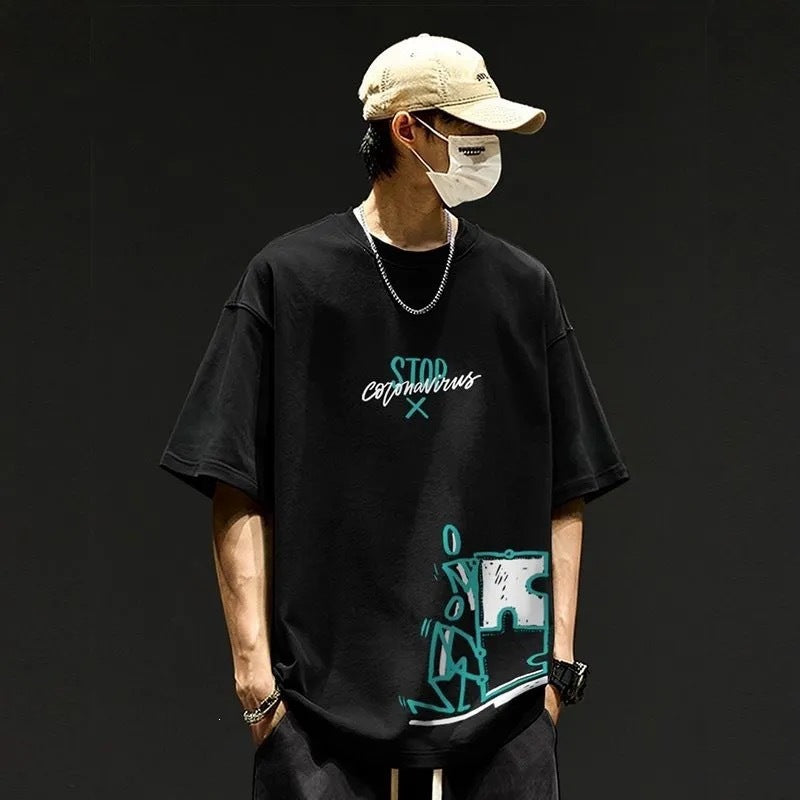 Mens Loose Fitting Casual Top