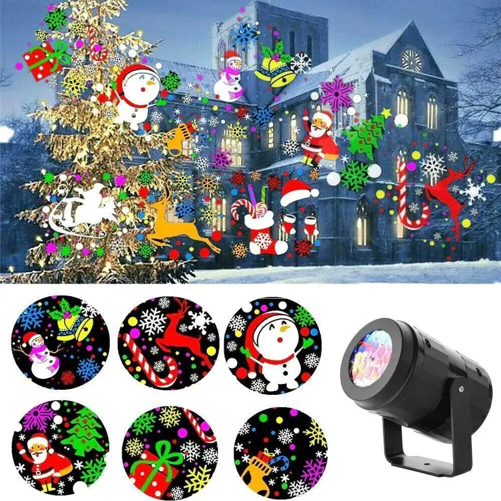 Christmas Snowflake Projector LED Stage Light Outdoor