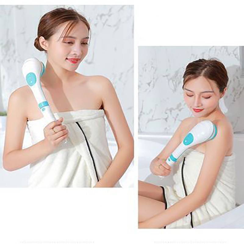 5 In 1 Electric Bath Brush Handheld Waterproof Rechargeable Body Massage Long Handle | Koalakits36