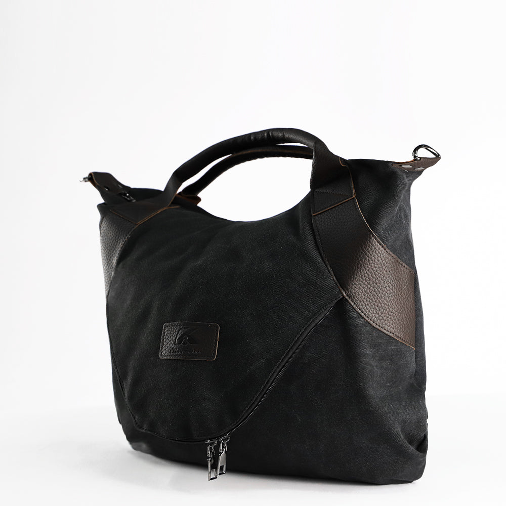 Women's Vintage Canvas Shoulder Bag – Minimalist Retro Crossbody Handbag for Everyday Use
