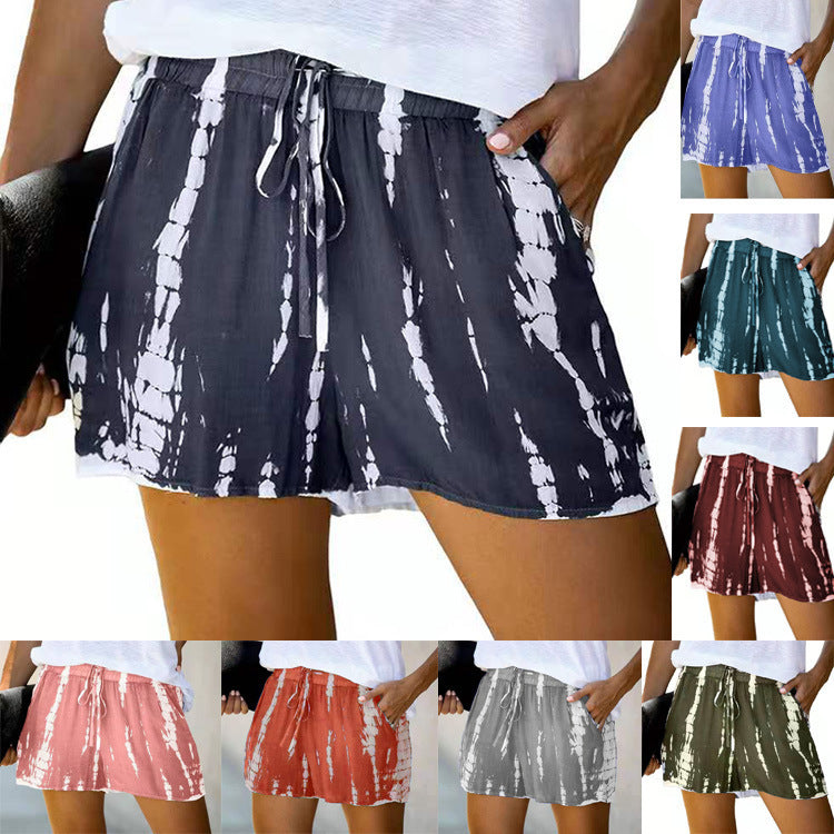 Chic and Comfortable Tie-Dye Wide-Leg Shorts for Effortless Summer Style