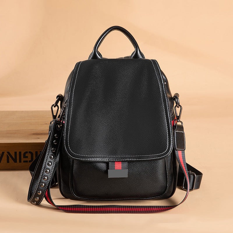 Stylish Women's Casual Leather Backpack - Soft & Durable for Everyday Adventure