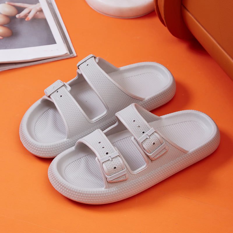 Platform Slippers Women's Summer Buckle Home Shoes Outdoor Wear | Koalakits36